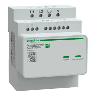 EVA2HPC3 Product picture Schneider Electric Schneider Charge-Unique Selling Points Schneider Charge-Unique Selling Points 1 videos Load-shedder, Schneider Charge, 3P, maximum current allowed to charging station automatically set up to 50A